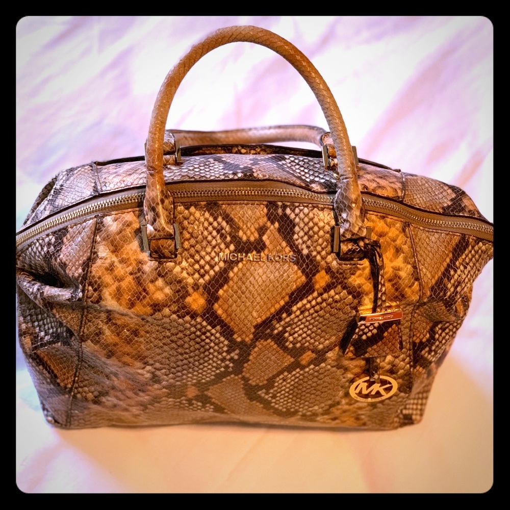 Michael Kors Astor Python Handbag *Great Condition - image 1
